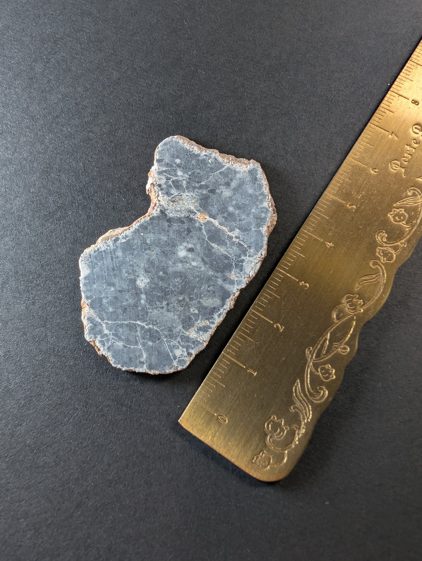 NWA 15018 Lunar meteorite slice (5.86g) - Official feldspathic breccia